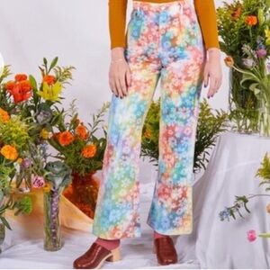 🚨 RARE: BIG BUD PRESS | RAINBOW TIE DYE FLOWER POWER SUIT